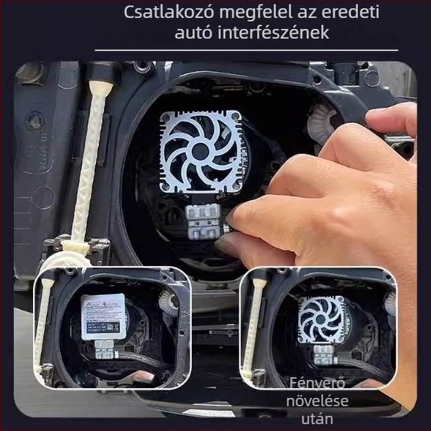 LED autófényszóró izzó D1S/D2S/D3S/D4S/D5S/D8S számára – 35W, 12V, 6800 lm, alumínium ház, élettartam 50 000 óra