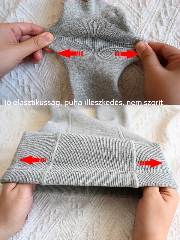 Uniszex gyerekeknek készült vastag zokni, egyszínű, 89% pamut, őszi–téli szezonra, sík kötés 12–14 tű