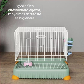 Nyúl és tengerimalac ketrec, drót szerkezet, Junda márka, háziállatok számára