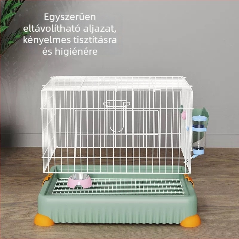 Nyúl és tengerimalac ketrec, drót szerkezet, Junda márka, háziállatok számára