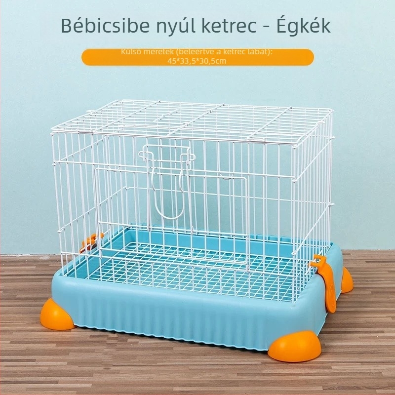 Nyúl és tengerimalac ketrec, drót szerkezet, Junda márka, háziállatok számára