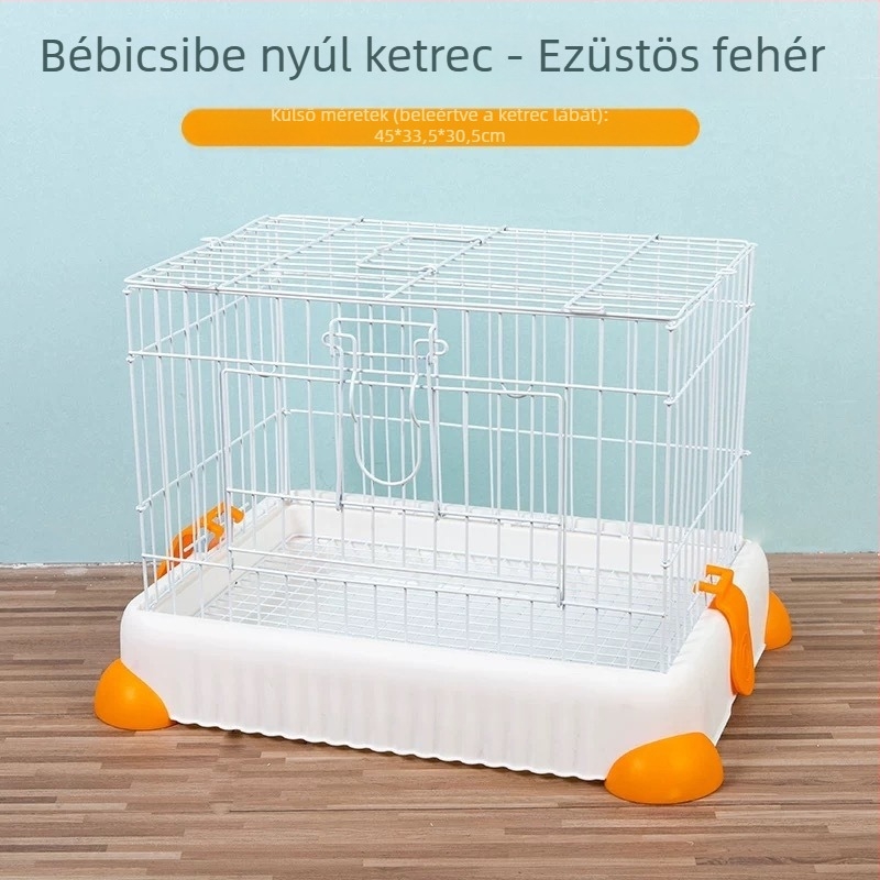 Nyúl és tengerimalac ketrec, drót szerkezet, Junda márka, háziállatok számára