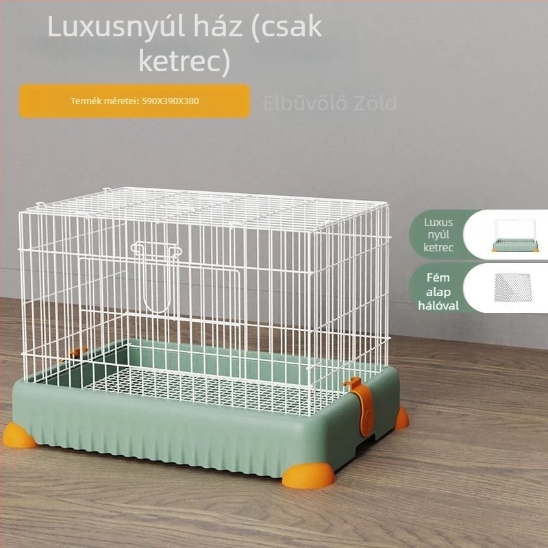 Nyúl és tengerimalac ketrec, drót szerkezet, Junda márka, háziállatok számára