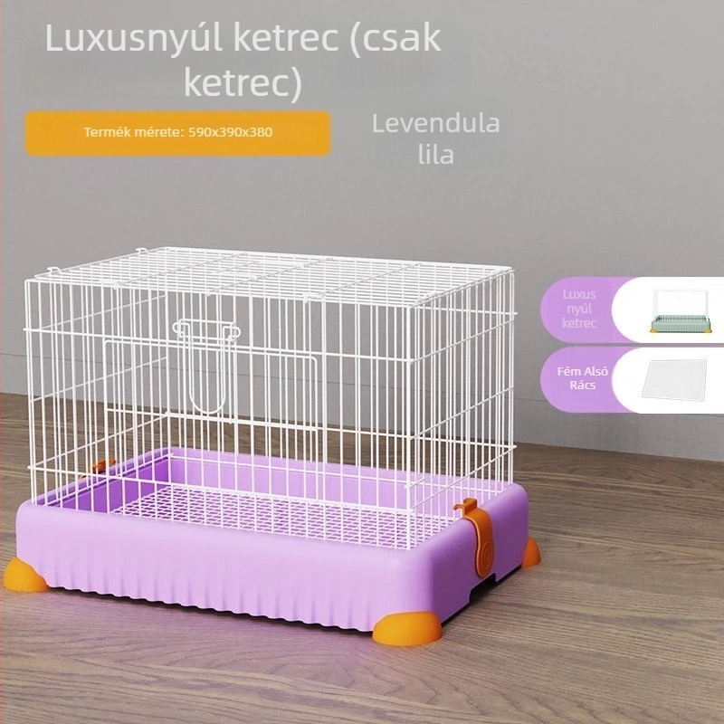 Nyúl és tengerimalac ketrec, drót szerkezet, Junda márka, háziállatok számára