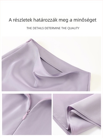 Type A rövid szoknya, egyszínű, kollázs varrással, poliészter ≥95%, nyár 2025