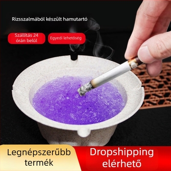 Autóba szerelhető műanyag hamutál, anti-szórás funkcióval, luxus érzet, logóval testreszabható