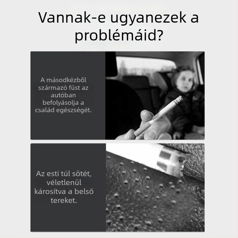 Mandini autó hamutartó világítással belső felhasználásra – modell TAI7-20260101801045, ABS, tömeg 0.8