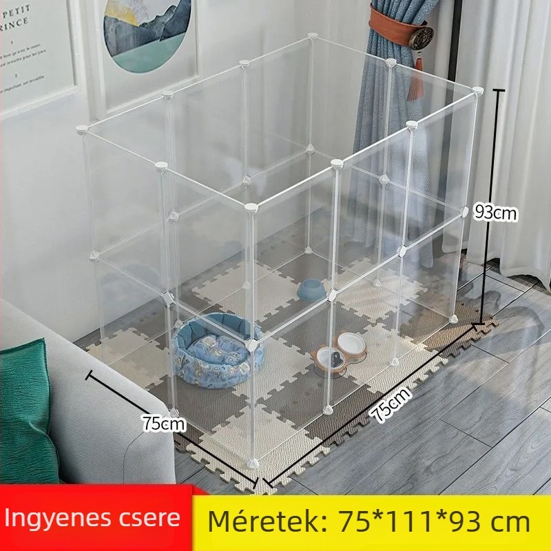 Belső használatra tervezett kerítés kiskutyák számára, ketrec macskáknak és nyulaknak