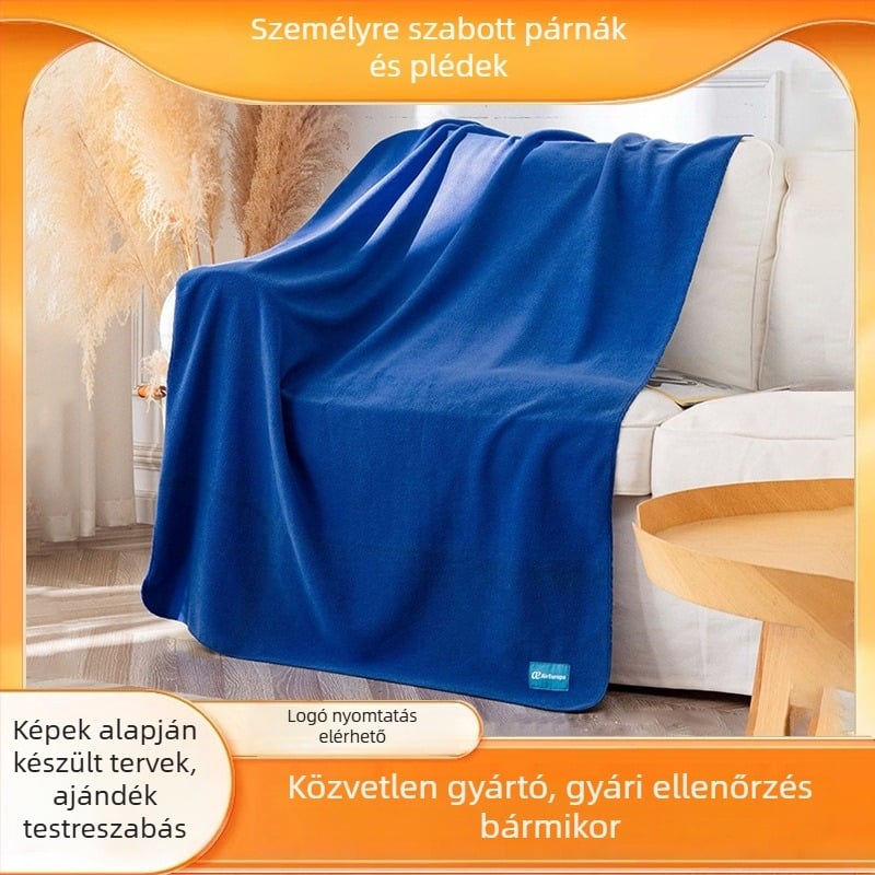 Duoheng polár fleece pléd, tűzálló, többfunkciós minden évszakra, poliészter, logó opció