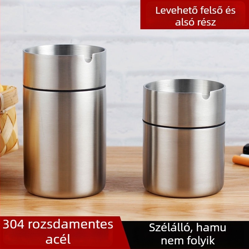 Autó hamutartó rozsdamentes acélból, gravírozott felülettel, autóhoz tervezett többfunkciós kialakítás, Unique márka