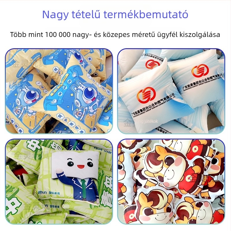 Személyre szabott párna logóval és hűsítő takaróval, kettős használatú – párna és takaró, a tervezése szerint készítve, céges ajándék