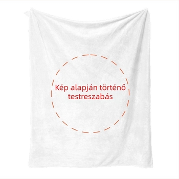Kétoldalas, vastag flanel takaró, poliészter, személyre szabható dizájn, őszi-téli használatra, 300g/230g opciók