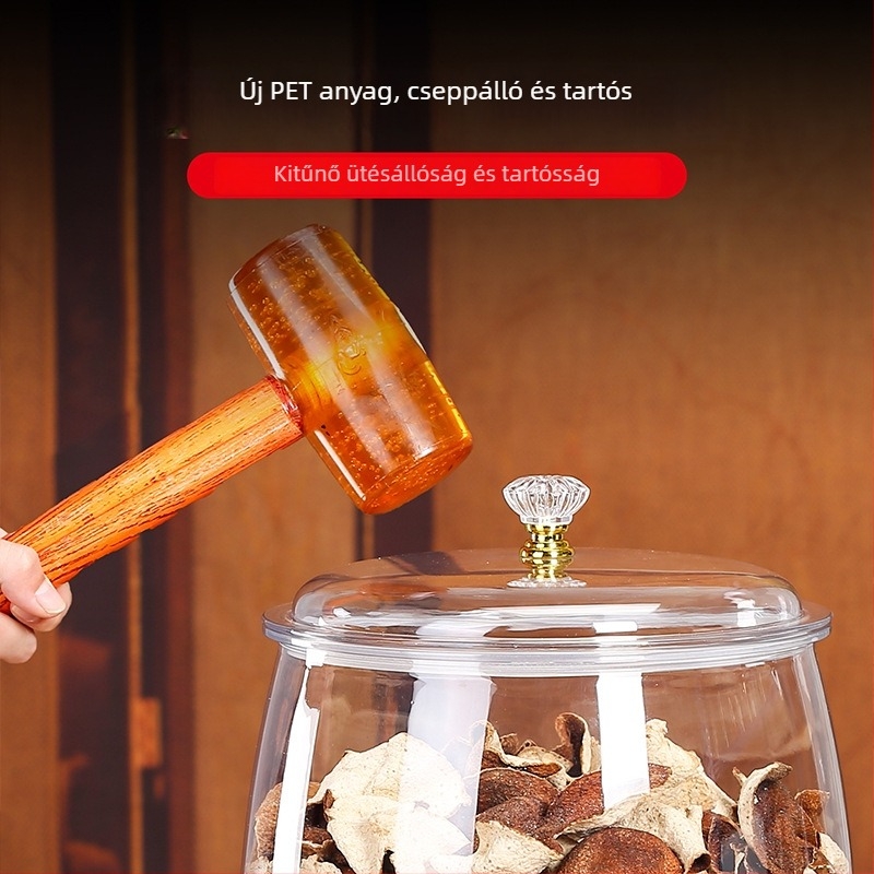Ováli műanyag zárható tárolóedény, 5L+, minimalist stílus