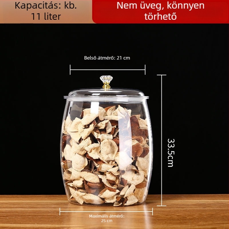 Ováli műanyag zárható tárolóedény, 5L+, minimalist stílus