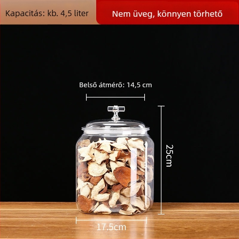 Ováli műanyag zárható tárolóedény, 5L+, minimalist stílus
