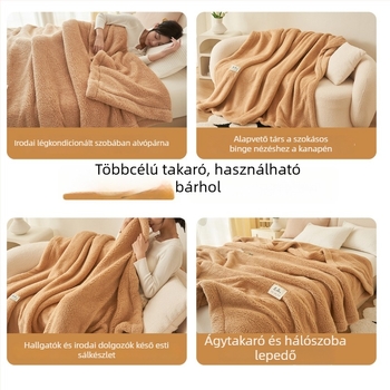 Plüss takaró, egyszínű, minden évszakra, könnyű luxus stílus