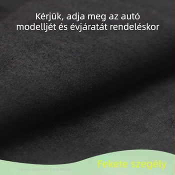 Velúr anyagú műszerfal párna napvédő és hőszigetelő funkcióval, középkonzolhoz illeszkedő