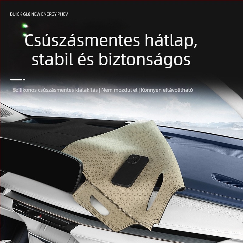Buick GL8 PHEV középkonzol műszerfal napvédő szőnyeg – bőr, antireflex, fényvédő, logó nélküli