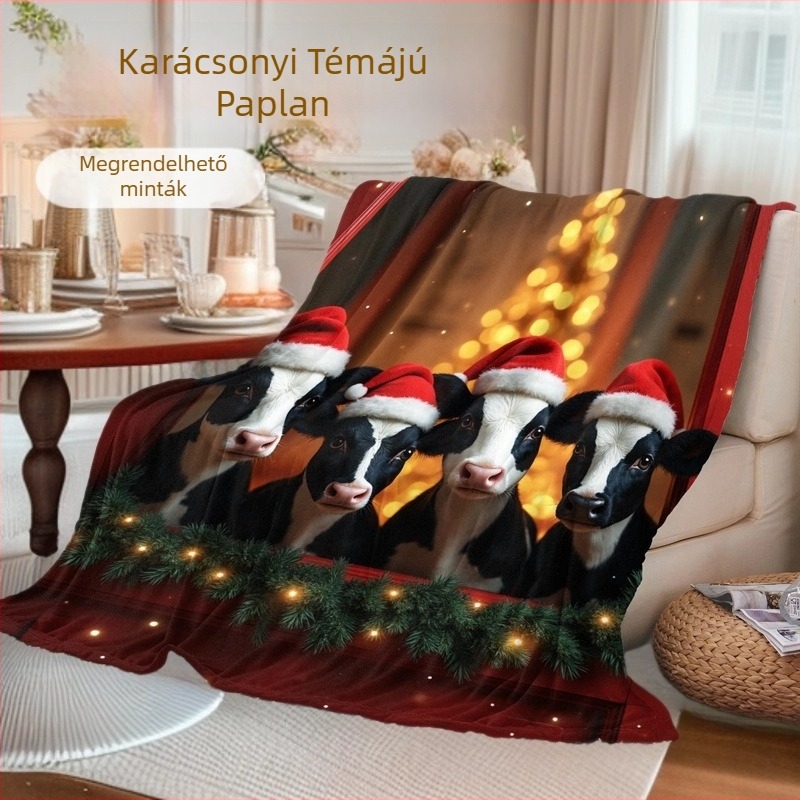 Flanel takaró, nyárra tervezett 250 g/m², víz nélküli nyomtatás, testreszabható, színállóság 4