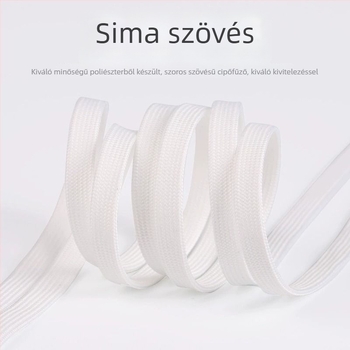 Kétrétegű, sík fűző – uniszex, Pengyi; alkalmas sporcipőkre, vászoncipőkre és kosárlabda cipőkre; szabályos stílus; egész éves használat