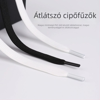 Kétrétegű, sík fűző – uniszex, Pengyi; alkalmas sporcipőkre, vászoncipőkre és kosárlabda cipőkre; szabályos stílus; egész éves használat