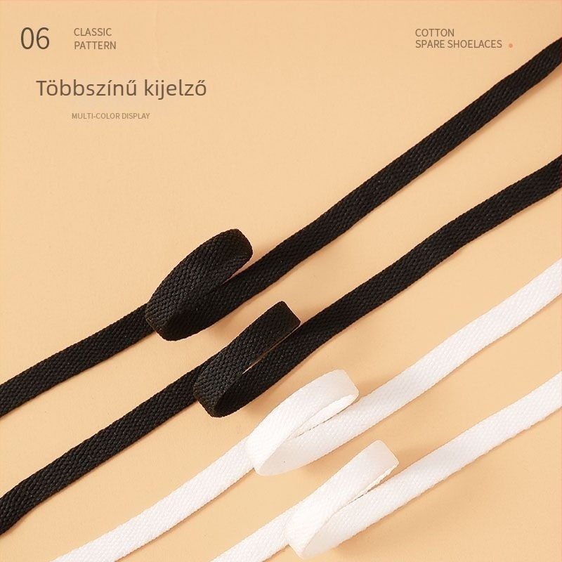 Kétrétegű, sík fűző – uniszex, Pengyi; alkalmas sporcipőkre, vászoncipőkre és kosárlabda cipőkre; szabályos stílus; egész éves használat