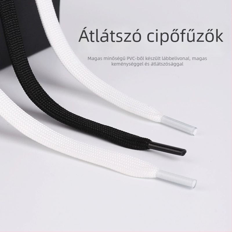 Kétrétegű, sík fűző – uniszex, Pengyi; alkalmas sporcipőkre, vászoncipőkre és kosárlabda cipőkre; szabályos stílus; egész éves használat