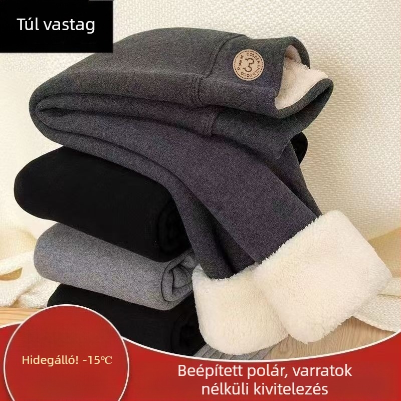 Lányok téli polárbélelt pamutnadrág, 70–80% pamut, 3–8 éveseknek, 2025 téli kiadás