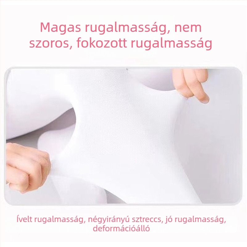 Gyerekeknek készült bársonyos leggings, fehér harisnyák táncra Langsha