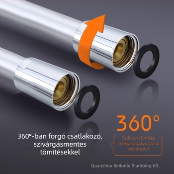 PVC univerzális zuhanycső anti-tekeredés dizájnnal, modell BL-8001, spirálcsatlakozás