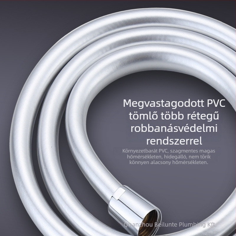 PVC univerzális zuhanycső anti-tekeredés dizájnnal, modell BL-8001, spirálcsatlakozás