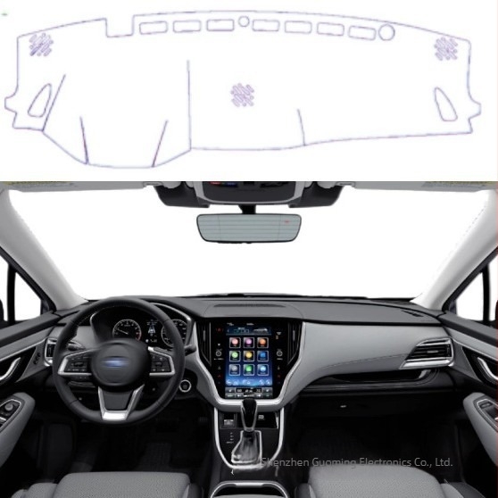 Műszerfal anti-glare és napvédő matrac Subaru Outback 2020-2025 - poliészter flanel velúr