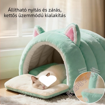Téli zárt macskafészek – vastag, meleg