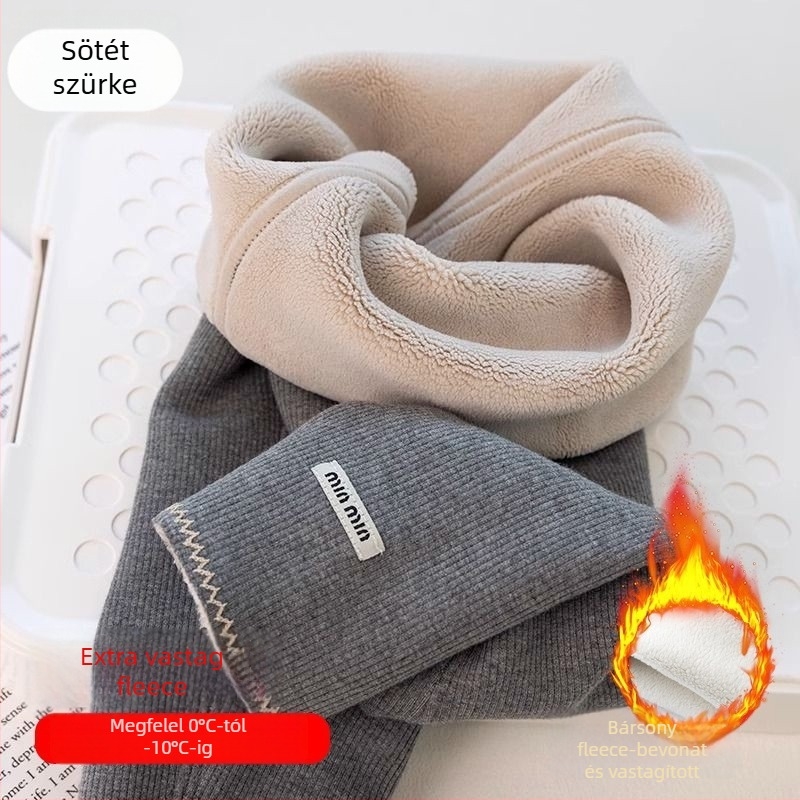 Lányok téli fleece-bélelt leggings, középmagas derekú, 95% pamut, elasztikus öv, 8 éves kortól (140 cm felett)