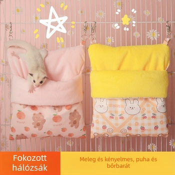 Hörcsög téli vastag pamut alvófészek, akasztó, meleg