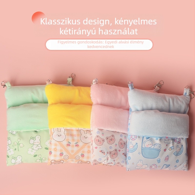 Hörcsög téli vastag pamut alvófészek, akasztó, meleg