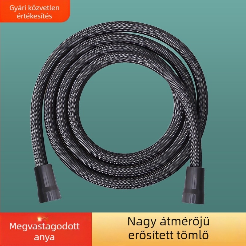 Zuhanycső fonott nylonnal, modell CH-2527, EVA+PET, névleges nyomás 1.0 MPa, üzemelési hőmérséklet 5–90°C, szerelés: csavarozható
