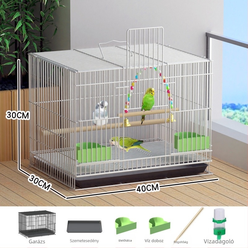 Vasból készült madárketrec – Huameilong, Hebei eredetű, autorizált magánmárka, madarak számára