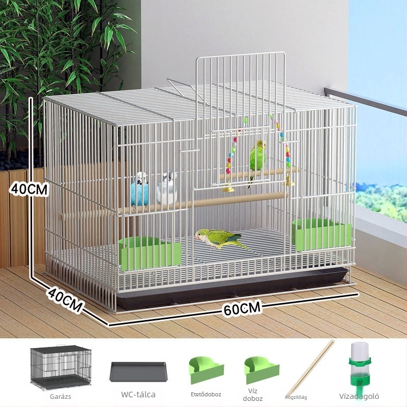 Vasból készült madárketrec – Huameilong, Hebei eredetű, autorizált magánmárka, madarak számára