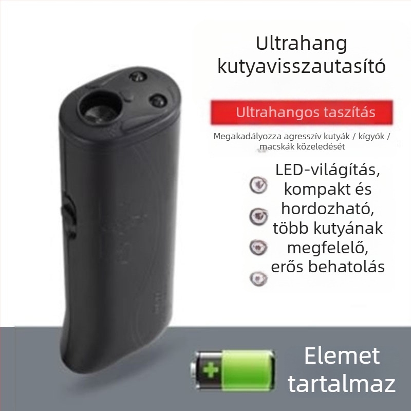 Ultrahangos kutyariasztó - Magas teljesítményű kültéri ugatásmegállító, harapás elleni védelem (Márka: other; Anyag: Poliészter; Alkalmazható: Általános célú; Importálás: Nem)