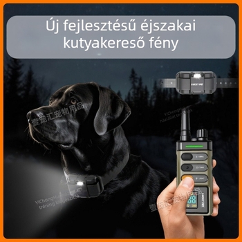 Kutyatréning elektromos nyakörv távirányítóval, 2000 méteres hatótáv