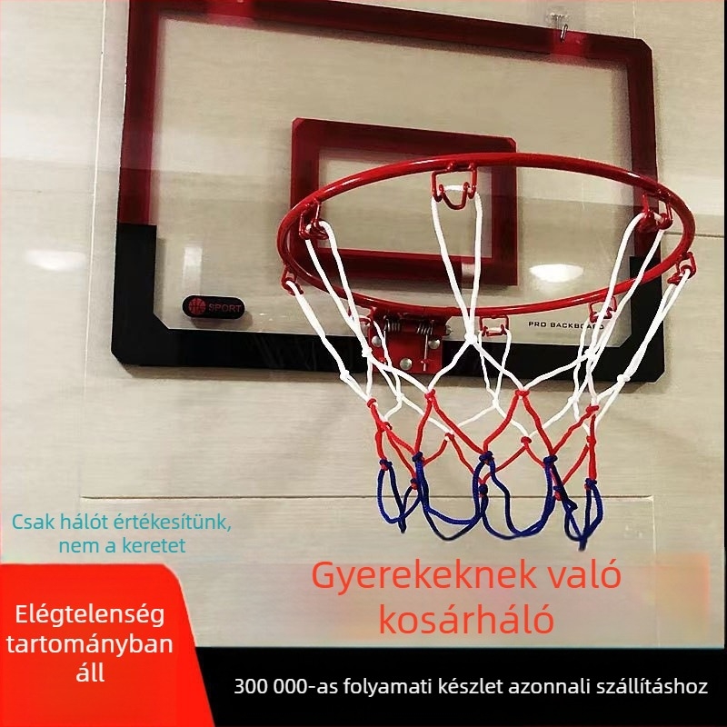 Kézzel szövött kültéri kosárpalánk háló • nylon • tömeg 100 g • kompatibilis a szabvány palánkkal