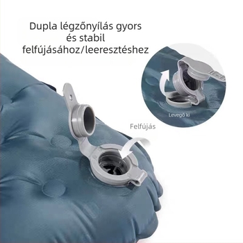 Runway ultrakönnyű hordozható felfújható matrac, magas R-érték, 680 g, felfújási mód: felfújható zsák