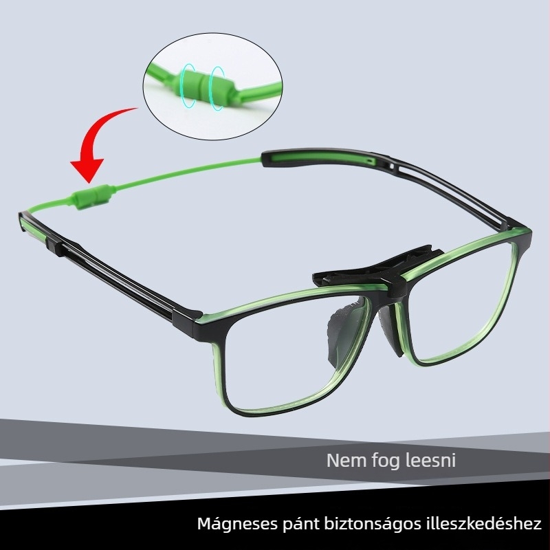 Védő sport szemüveg mágneses kerettel futáshoz, kerékpározáshoz, kosárlabdához, futballhoz és tollaslabdához – TR anyag, teljes keret, modell TR9016