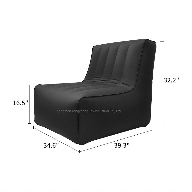 L-alakú felfújható kanapé felnőtteknek - PVC kompozit anyag, 0,55 mm vastagság, 2,1 kg súly, testreszabható, modell Sofa-compound vertical drawstring