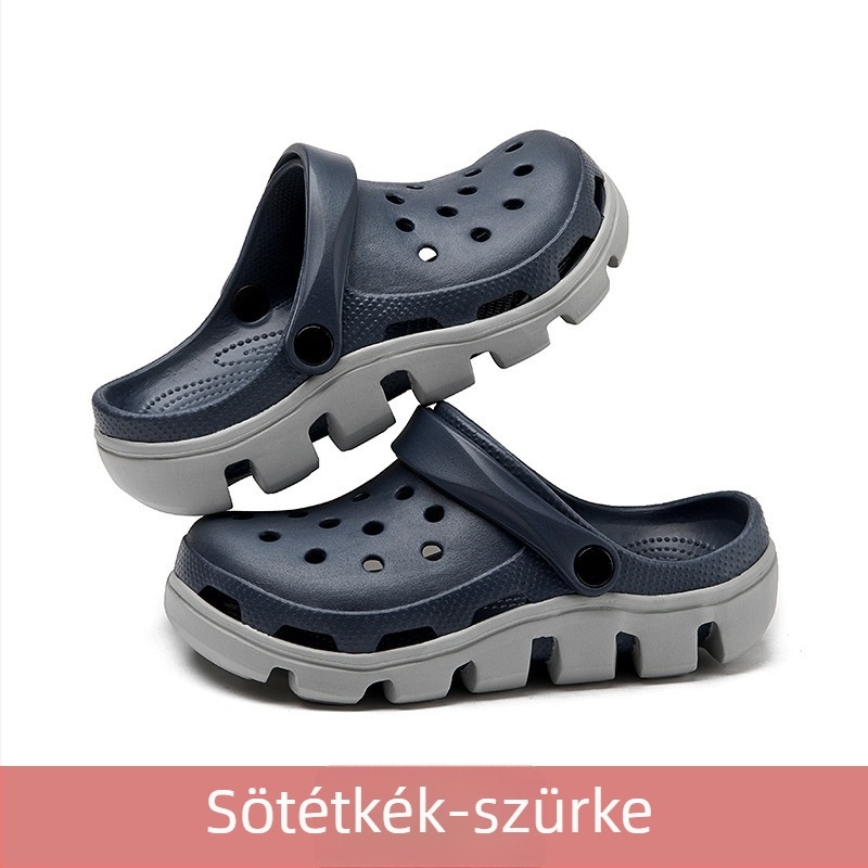 Légáteresztő EVA szandál vastag talppal, csat-zárású, EVA felsőrész