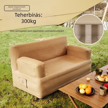 Kempingező dupla felfújható kanapé, könnyen hordozható és tárolható, súly 5.6 kg, teherbírás 300 kg, Oxford vászon felület