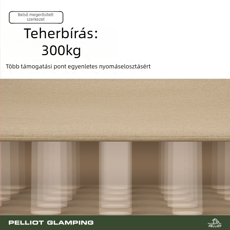 Kempingező dupla felfújható kanapé, könnyen hordozható és tárolható, súly 5.6 kg, teherbírás 300 kg, Oxford vászon felület