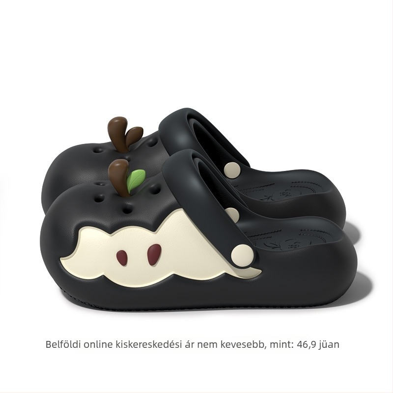 Uniszex EVA Crocs-stílusú papucs pánttal, lélegző, csúszásmentes, 3 cm-nél vastag talp, magasságnövelés