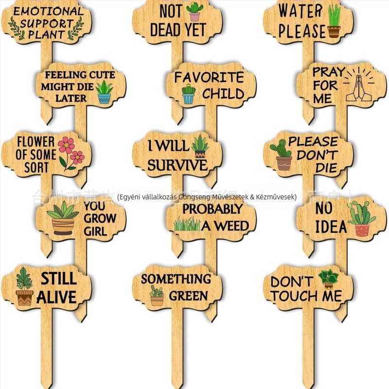 Boxwoodból készült növénycímkék, márka Great success, kategória Növények, stílus Modern egyszerűség